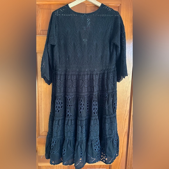 Johnny Was Bluebelle Dress in Black, size XS can fit S, NWT (but no slip) - Picture 9 of 14
